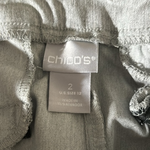 Chicos so slimming gray pants. Size 2. Worn once - Picture 4 of 6
